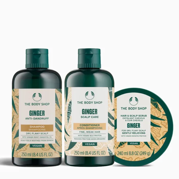 Ginger Anti-Dandruff Scrub Trio